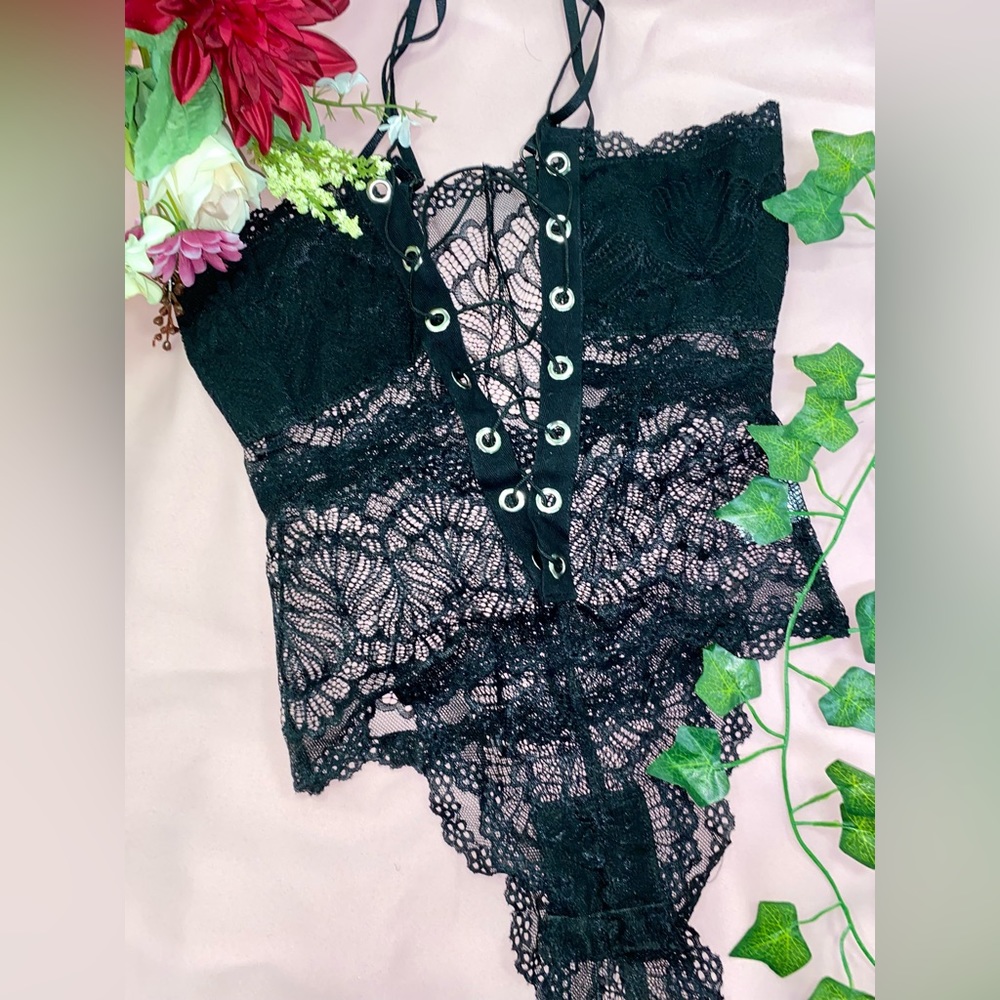 Black Lace Teddy